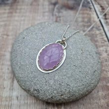 Load image into Gallery viewer, Sterling Silver Lavender Amethyst Gemstone Necklace