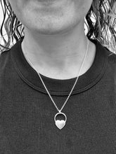 Load image into Gallery viewer, Sterling Silver Circle Necklace with Heart