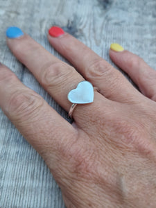 Sterling Silver Large Heart Ring