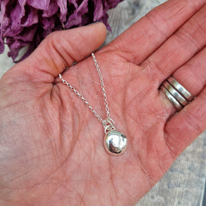 Sterling Silver Smooth Pebble Necklace