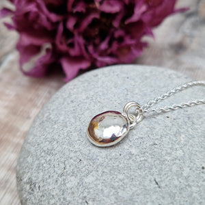 Sterling Silver Smooth Pebble Necklace