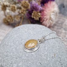Load image into Gallery viewer, Sterling Silver and Yellow Sapphire Necklace