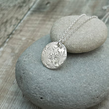 Load image into Gallery viewer, Sterling Silver Snowflake Disc Necklace