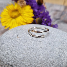 Load image into Gallery viewer, Sterling Silver Hammered Wrap Ring