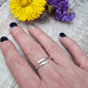 Sterling Silver Smooth Wrap Ring