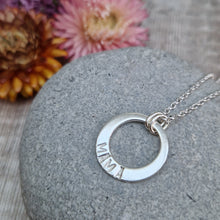 Load image into Gallery viewer, Sterling Silver &#39;MAMA&#39; Necklace - SAMPLE