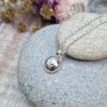 Load image into Gallery viewer, Sterling Silver Pebble Necklace with Silver Star