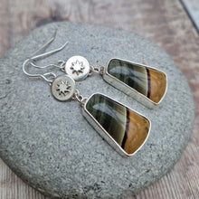Load image into Gallery viewer, Sterling Silver Picture Jasper Gemstone Earrings