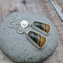 Load image into Gallery viewer, Sterling Silver Picture Jasper Gemstone Earrings