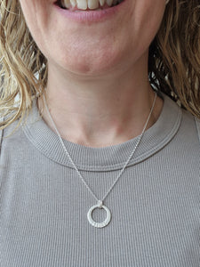 Sterling Silver 'STRONG' Motivational Empowerment Necklace