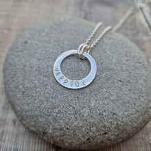 Load image into Gallery viewer, Sterling Silver &#39;WARRIOR&#39; Motivational Empowerment Necklace