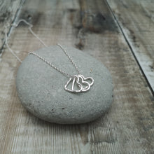 Load image into Gallery viewer, Sterling Silver Open Heart Necklace
