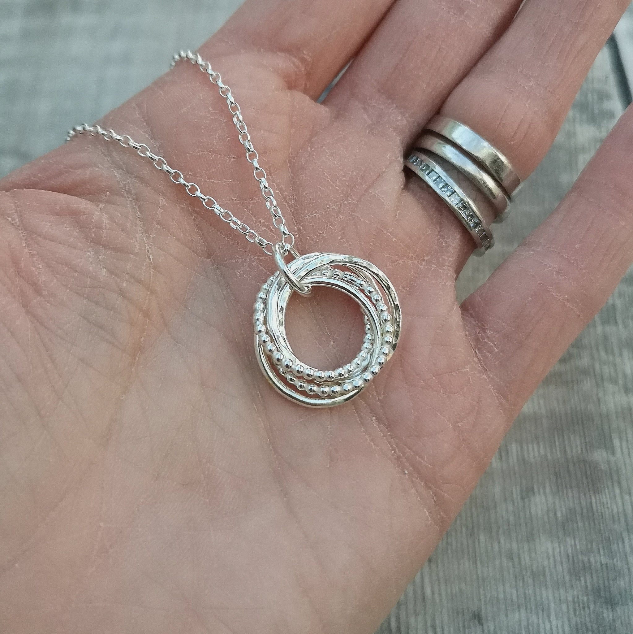 45th Birthday Birthstone Necklace - Silver – Honey Willow - handmade  jewellery