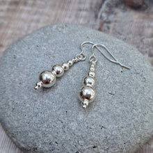 Load image into Gallery viewer, Sterling Silver Bead Earrings