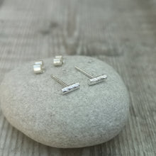 Load image into Gallery viewer, Sterling Silver Tiny Twig Studs